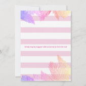 Cool leuk zomerscript poolparty verjaardag kaart (Achterkant)