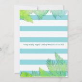 Cool leuk zomerscript poolparty verjaardag kaart (Achterkant)