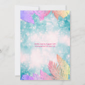 Cool leuk zomerscript poolparty verjaardag kaart (Achterkant)