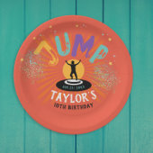 Cool Leuke Kleurrijke Trampoline Jump Bounce Adven Papieren Bordje