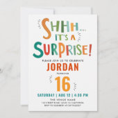 Cool Leuke Kleurrijke Verrassing Party Brush Paint Kaart (Voorkant)