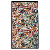 Cool Leuke Kleurrijke Zebra Print Abstract Klein Cadeauzakje (Achterkant)