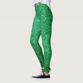 Cool Leuke lichtgroene glitter patroon Leggings (Links)