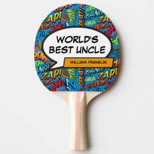 Cool Leuke Moderne Kleurrijke Strips Beste Oom van Tafeltennisbatje