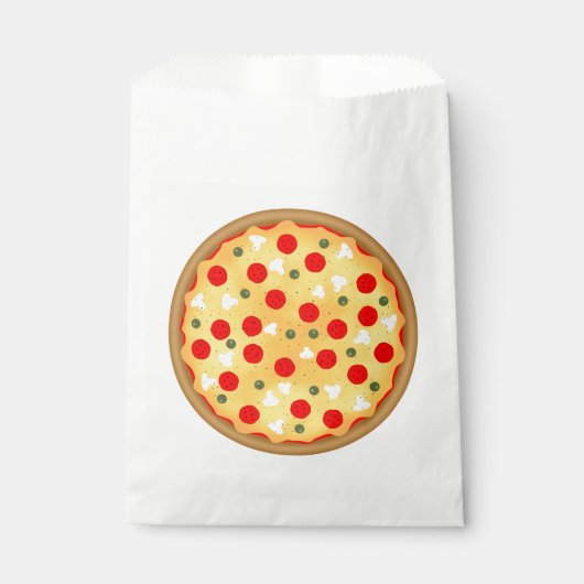 Cool leuke pizza party kinderen verjaardag bedankzakje (Voorkant)