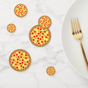 Cool leuke pizza party kinderen verjaardag confetti