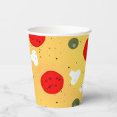 Cool leuke pizza party kinderen verjaardag papieren bekers (Achterkant)