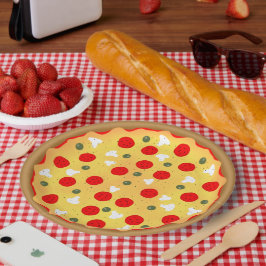 Cool leuke pizza party kinderen verjaardag papieren bordje