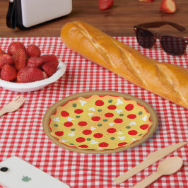 Cool leuke pizza party kinderen verjaardag papieren bordje