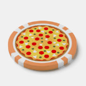 Cool leuke pizza party kinderen verjaardag poker chips (Enkel)