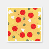 Cool leuke pizza party kinderen verjaardag servet (Voorkant)