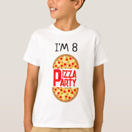 Cool leuke pizza party kinderen verjaardag t-shirt
