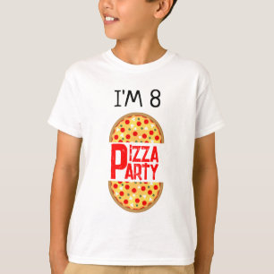 Cool leuke pizza party kinderen verjaardag t-shirt