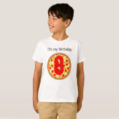 Cool leuke pizza party kinderen verjaardag t-shirt (Voorkant volledig)