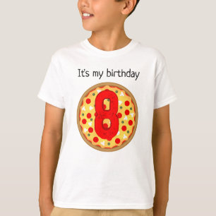 Cool leuke pizza party kinderen verjaardag t-shirt
