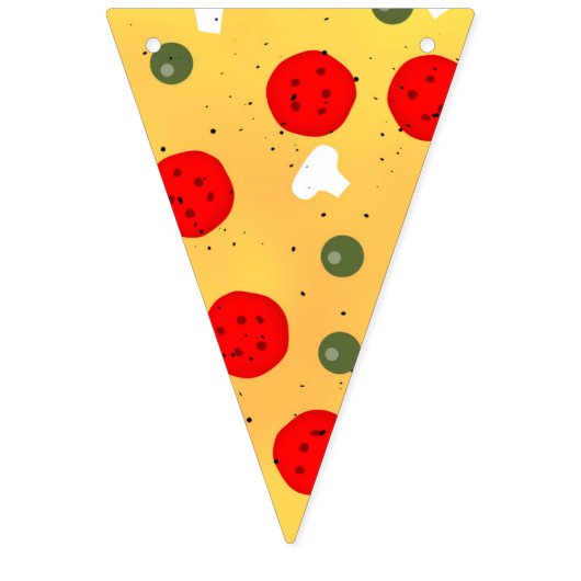 Cool leuke pizza party kinderen verjaardag vlaggetjes (Zesde vlag)
