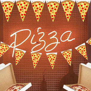 Cool leuke pizza party kinderen verjaardag vlaggetjes