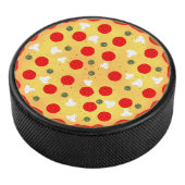 Cool leuke pizza pepperoni paddenstoel hockey puck (3/4)
