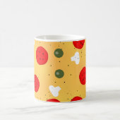 Cool leuke pizza pepperoni paddenstoel koffiemok (Center)