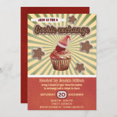 Cool leuke vrolijke typografie cookie exchange par kaart (Voorkant / Achterkant)