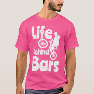 Cool leven achter fietsenrepen BMX fietsers T-shirt