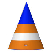 Cool Levendig Blauw Top Helder Sinaasappel Witte S Feesthoedjes (Links)