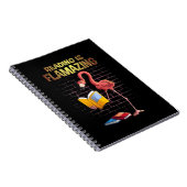cool lezen is een geweldig grappig flamingo boek notitieboek (Rechterzijde)