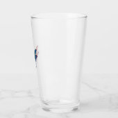 Cool libel op kleurrijk geschilderde libel glas (Links)