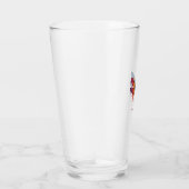 Cool libel op kleurrijk geschilderde libel glas (Rechts)