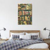 Cool Library lover-cadeau Canvas Afdruk (Insitu (Slaapkamer))