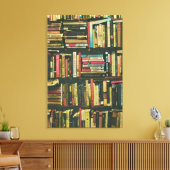 Cool Library lover-cadeau Canvas Afdruk (Insitu (Woonkamer))
