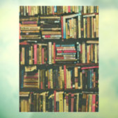 Cool Library lover-cadeau Raamsticker (Vel 3)