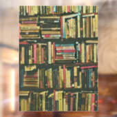 Cool Library lover-cadeau Raamsticker (Vel 2)