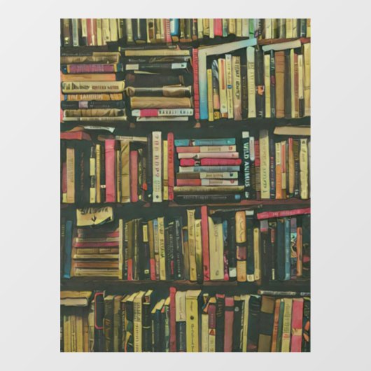 Cool Library lover-cadeau Raamsticker (Vel)