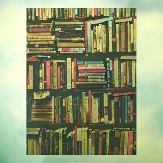 Cool Library lover-cadeau Raamsticker (Vel 3)