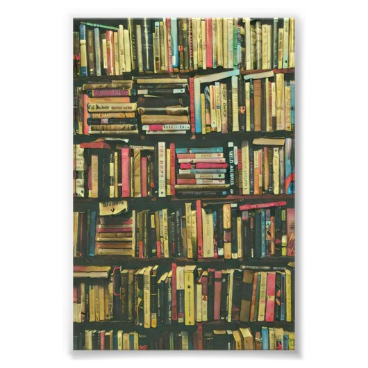 Cool library lover gift foto afdruk (Voorkant)