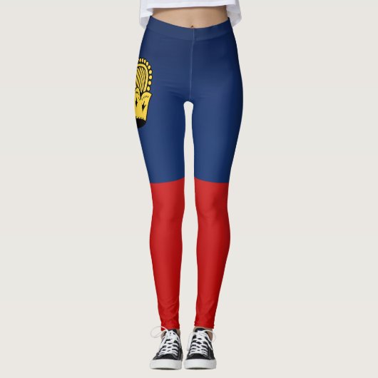 Cool Liechtenstein-Mode vlag Leggings (Voorkant)
