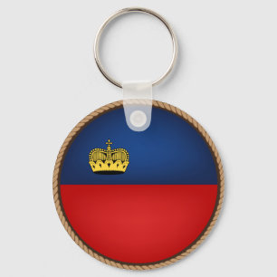 Cool Liechtenstein Vlag Zegel Sleutelhanger
