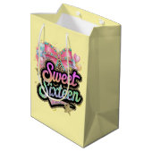 Cool lieve 16e verjaardag partij medium cadeauzakje (Achterkant Gekanteld)