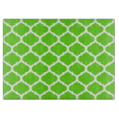 Cool Lime Green Moroccan Quatrefoil Pattern Snijplank (Voorkant)