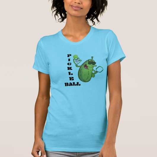 Cool Lime Green Pickleball T-Shirt (Voorkant)
