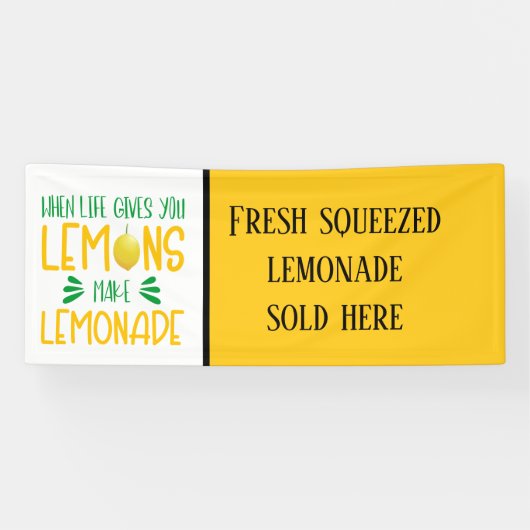 Cool limonade verkopers Word Art Spandoek (Horizontaal)