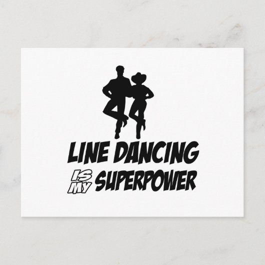 Cool LINE DANCE design Briefkaart (Voorkant)