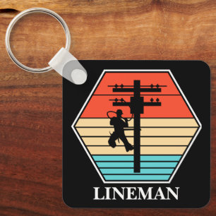 Cool Lineman  zonsondergang Sleutelhanger