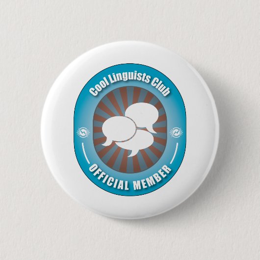 Cool Linguists Club Ronde Button 5,7 Cm (Voorkant)