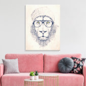 Cool lion canvas afdruk (Insitu (Woonkamer))