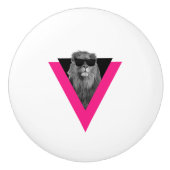 Cool Lion Ceramic Knob. Keramische Knop (Voorkant)