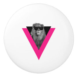 Cool Lion Ceramic Knob. Keramische Knop