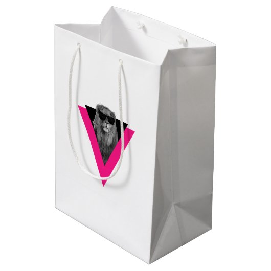 Cool Lion Gift Bag Medium Cadeauzakje (Achterkant Gekanteld)