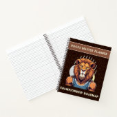 Cool Lion Gifts voor Basketbal Lovers Coach Fans Notitieboek (Binnen)